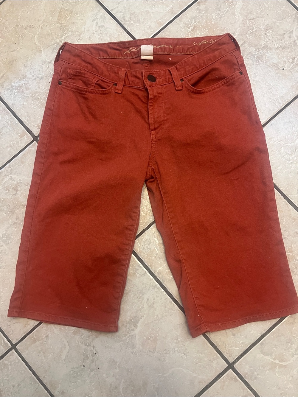 Eddie Bauer Women's Rust Red Bermuda Shorts